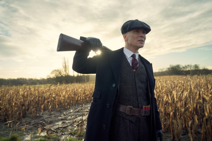 Thomas Shelby from Peaky Blinders with a rifle