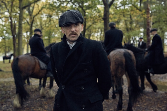 Thomas Shelby from Peaky Blinders on horseback