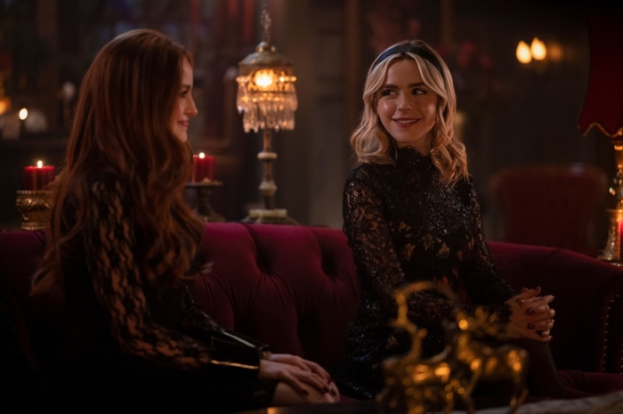 Kiernan Shipka and Madelaine Petsch in Riverdale