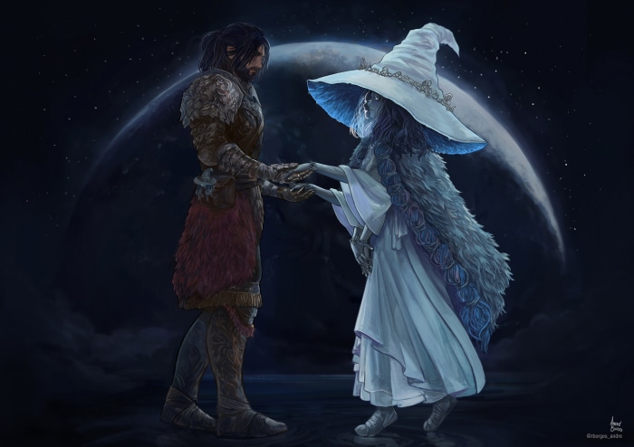 Ranni the Witch and Tarnished from Elden Ring