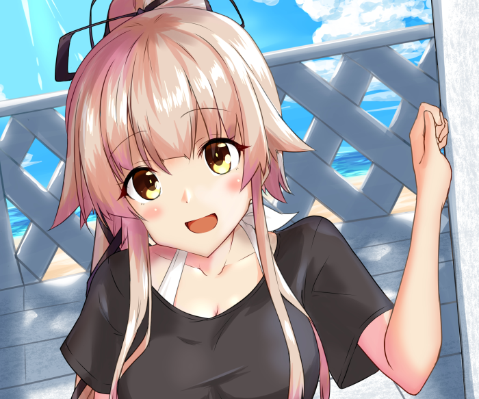 Yura from Kantai Collection at the beach
