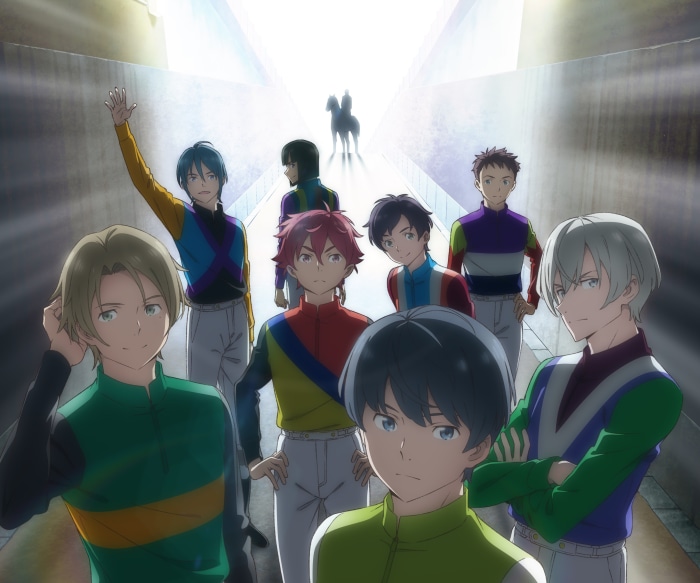 Group of young men in racing silks