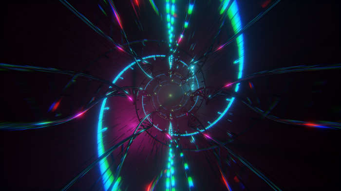 Abstract Neon Tunnel
