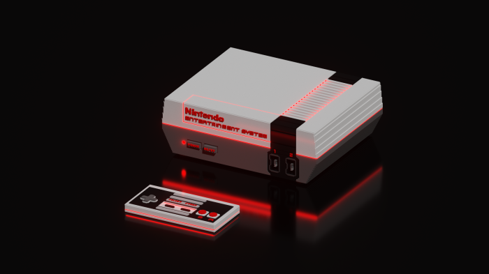Nintendo Entertainment System with Controller