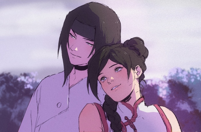 Neji Hyūga and Tenten from Naruto