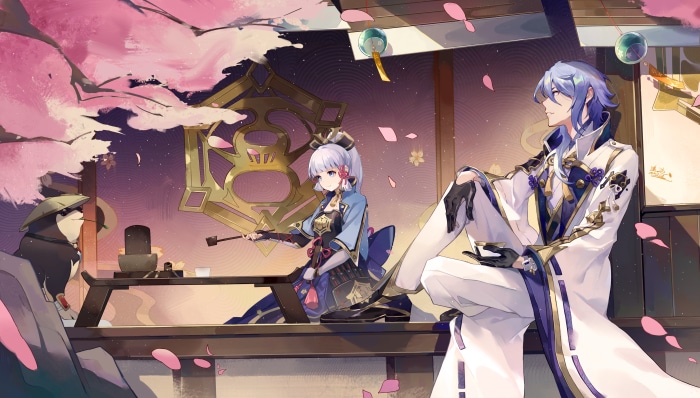 Kamisato Ayato and Kamisato Ayaka from Genshin Impact