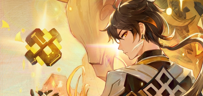 Zhongli from Genshin Impact with Geo construct
