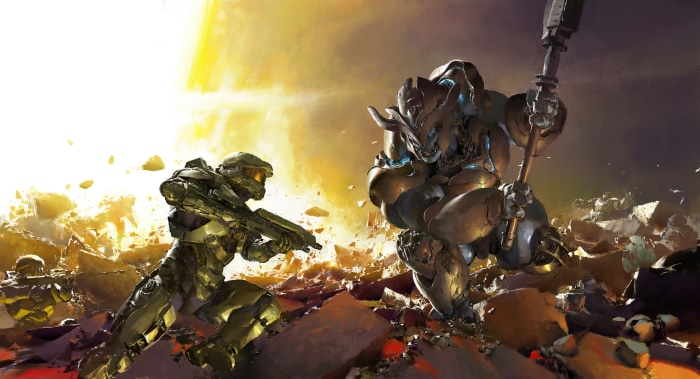 Master Chief and Brute from Halo Infinite