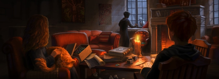 Hermione, Ron, and Harry from Harry Potter