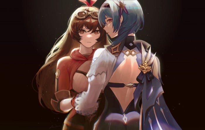 Amber and Eula from Genshin Impact