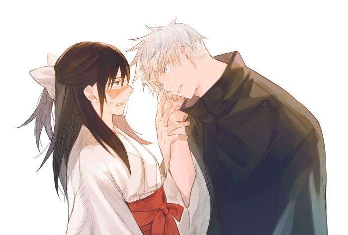 Utahime Iori and Satoru Gojo from Jujutsu Kaisen