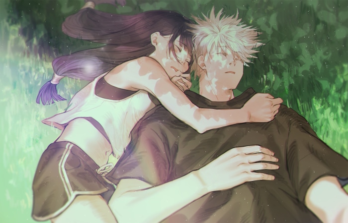 Satoru Gojo and Utahime Iori from Jujutsu Kaisen