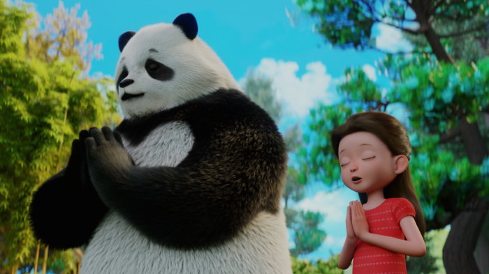Stillwater: Panda and girl praying