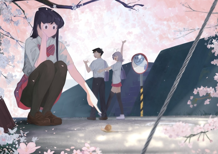 Komi Can't Communicate: Komi, Tadano, and Najimi with Snail