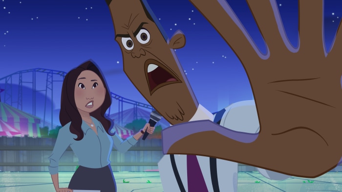 Oscar Proud and Reporter from The Proud Family: Louder And Prouder
