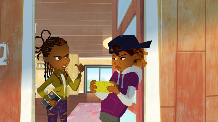 Penny Proud and Michael from The Proud Family: Louder And Prouder