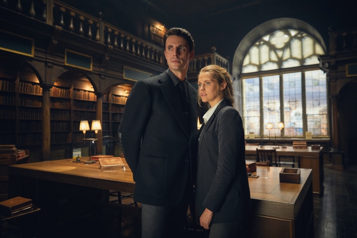 Matthew Goode and Teresa Palmer from A Discovery Of Witches 4K