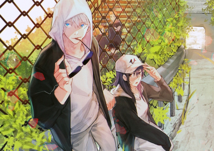 Satoru Gojo and Utahime Iori from Jujutsu Kaisen