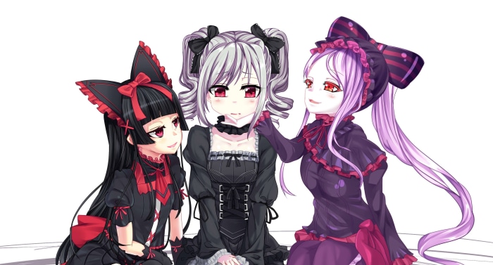 Rory Mercury and friends from Gate: Jieitai Kanochi nite Kaku Tatakaeri