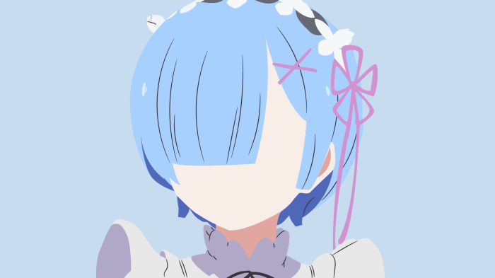 Rem from Re:ZERO -Starting Life In Another World- Minimalist
