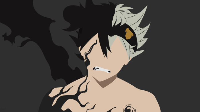 HD desktop wallpaper: Anime, Minimalist, Asta (Black Clover), Black Clover  download free picture #1063205