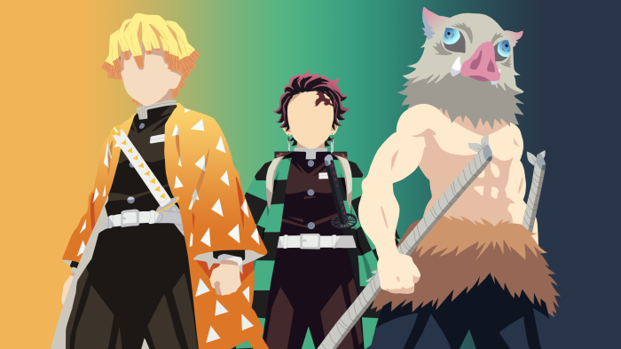 Demon Slayer: Kimetsu no Yaiba Minimalist 4K Art