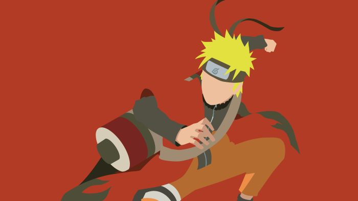 Naruto Uzumaki from Naruto Minimalist 4K