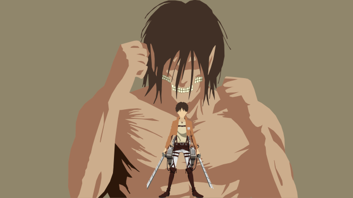 Eren Yeager from Attack on Titan Minimalist