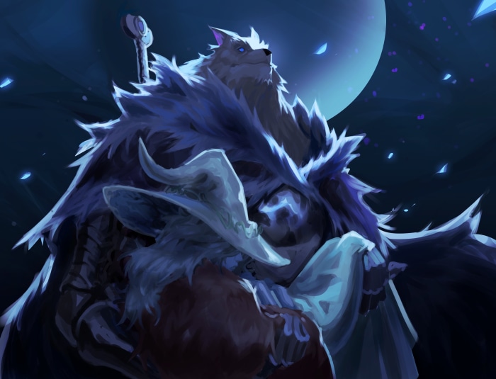 Blaidd and Ranni the Witch from Elden Ring