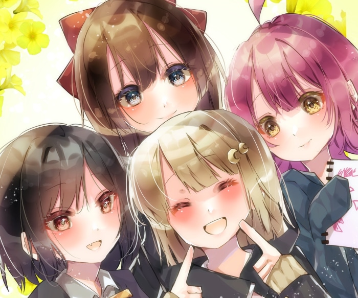 Shioriko Mifune, Kasumi Nakasu, Rina Tennoji, Shizuku Osaka from Love Live! Nijigasaki High School Idol Club