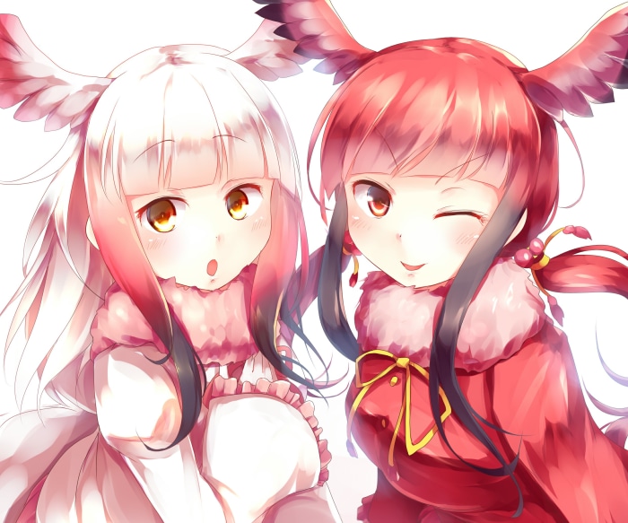 Crested Ibis and Scarlet Ibis from Kemono Friends