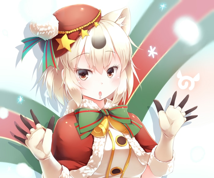 Polar Bear from Kemono Friends in Christmas Outfit
