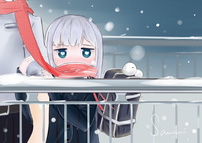 Reina Aharen from Aharen-san Wa Hakarenai in snow
