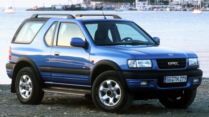 Blue Opel Frontera Sport HD SUV