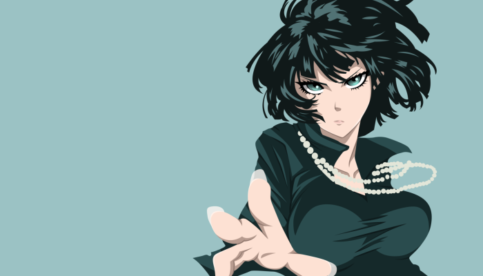 Fubuki from One-Punch Man minimalist art