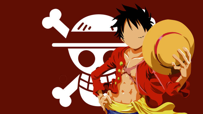 Monkey D. Luffy from One Piece 4K Minimalist