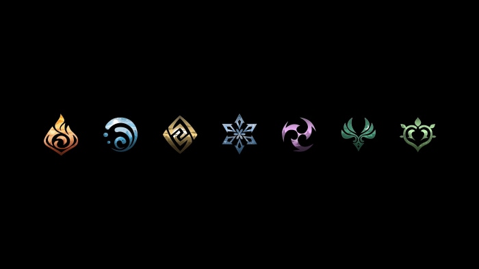 Genshin Impact Elemental Icons