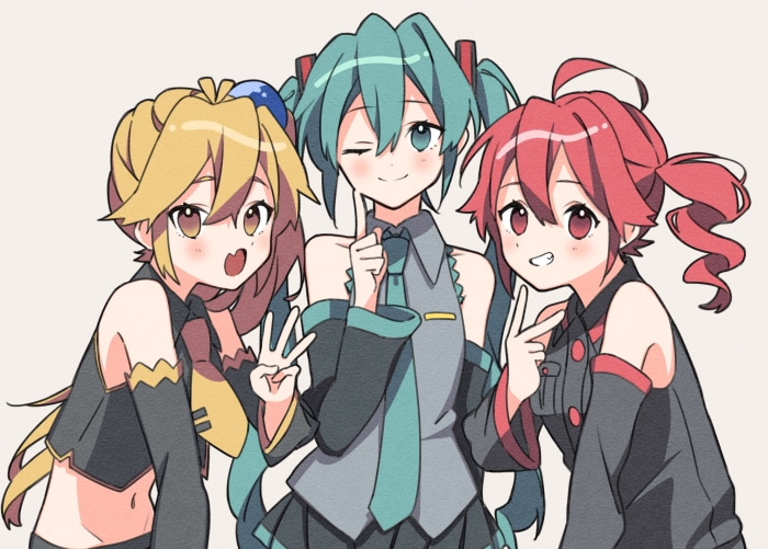 Hatsune Miku and friends