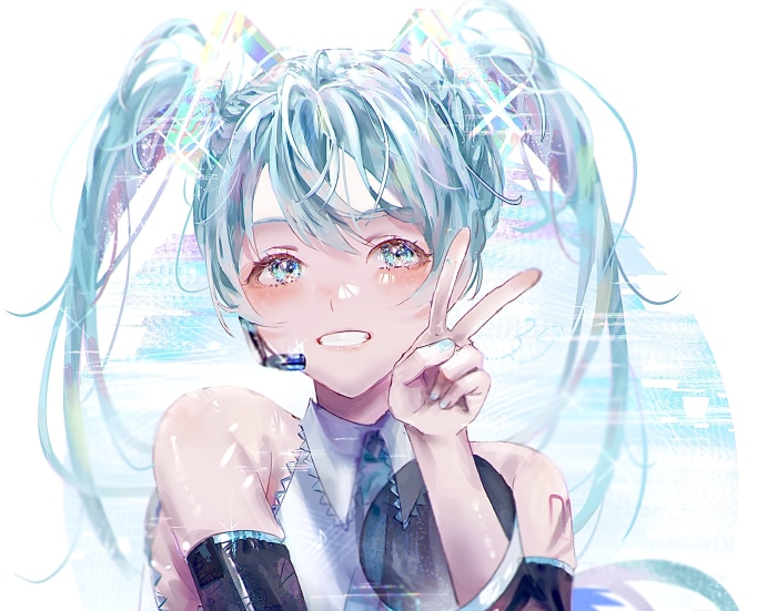 Hatsune Miku from Vocaloid