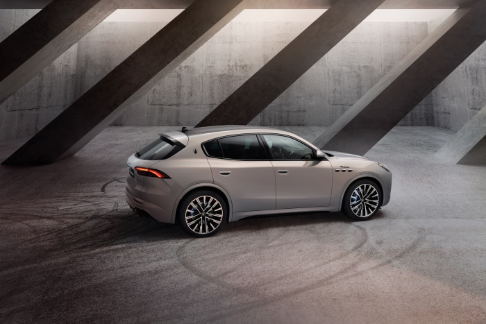 Maserati Grecale Modena in concrete structure