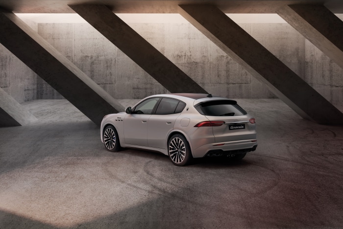 Maserati Grecale Modena in concrete structure