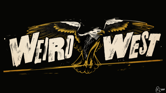 Weird West logo with eagle
