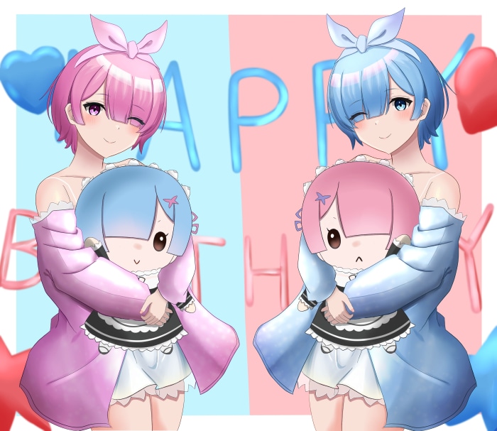 Ram and Rem from Re:ZERO -Starting Life In Another World- 4K