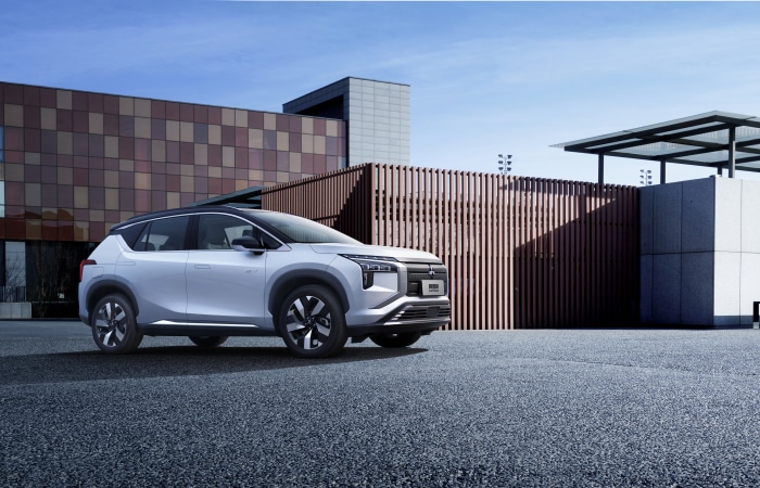 Mitsubishi Airtrek electric SUV parked outdoors