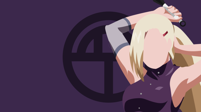 Ino Yamanaka from Naruto 4K Minimalist