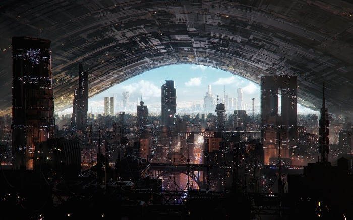 Sci Fi City 4K Futuristic