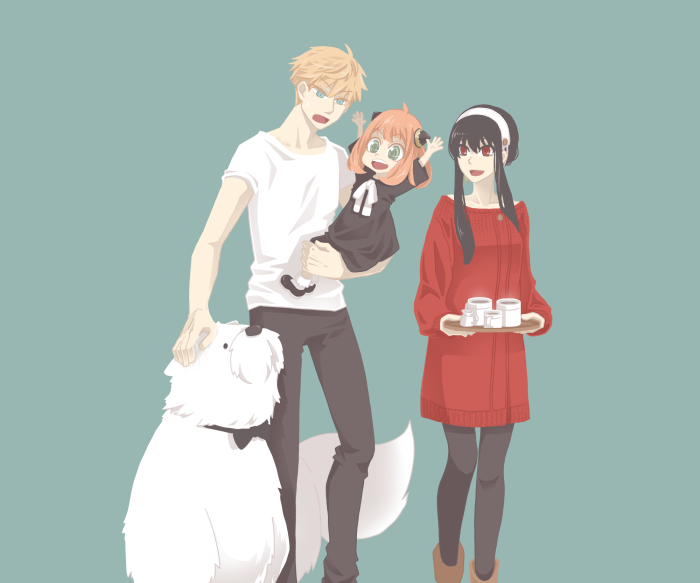 Anya, Loid, Yor, and Bond from Spy X Family