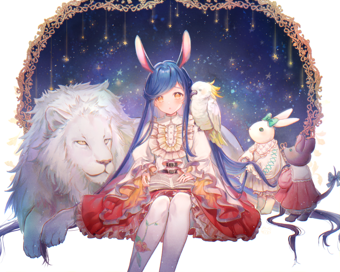 Myne from Ascendance Of A Bookworm with animals