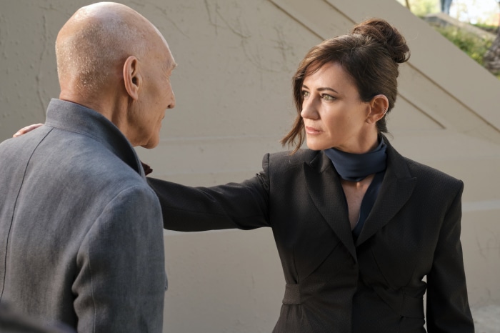Laris and Jean-Luc Picard from Star Trek: Picard