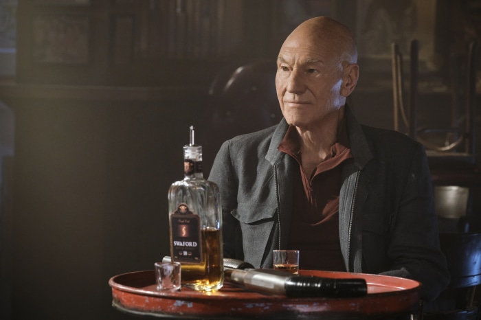 Jean-Luc Picard from Star Trek: Picard with Swaford whiskey